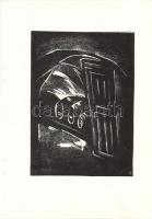 Andruskó Károly (1917-) Tokaji borpincékben - 20 metszetet tartalmazó füzet a művész saját kezű dede...