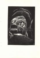 Andruskó Károly (1917-) Tokaji borpincékben - 20 metszetet tartalmazó füzet a művész saját kezű dede...