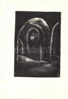 Andruskó Károly (1917-) Tokaji borpincékben - 20 metszetet tartalmazó füzet a művész saját kezű dede...