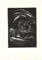 Andruskó Károly (1917-) Tokaji borpincékben - 20 metszetet tartalmazó füzet a művész saját kezű dede...