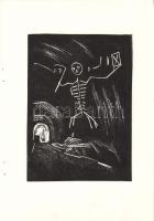 Andruskó Károly (1917-) Tokaji borpincékben - 20 metszetet tartalmazó füzet a művész saját kezű dede...