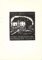 1973 Andruskó Károly (1917-)Ozora - 16 metszetet tartalmazó füzet 15x22cm