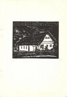 1973 Andruskó Károly (1917-)Ozora - 16 metszetet tartalmazó füzet 15x22cm