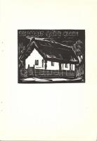 1973 Andruskó Károly (1917-)Ozora - 16 metszetet tartalmazó füzet 15x22cm