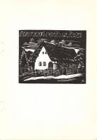 1973 Andruskó Károly (1917-)Ozora - 16 metszetet tartalmazó füzet 15x22cm