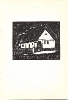 1973 Andruskó Károly (1917-)Ozora - 16 metszetet tartalmazó füzet 15x22cm