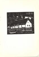 1973 Andruskó Károly (1917-)Ozora - 16 metszetet tartalmazó füzet 15x22cm