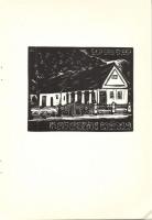 1973 Andruskó Károly (1917-)Ozora - 16 metszetet tartalmazó füzet 15x22cm