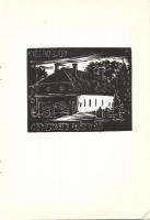 1973 Andruskó Károly (1917-)Ozora - 16 metszetet tartalmazó füzet 15x22cm