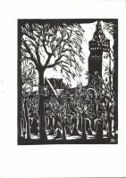 Andruskó Károly (1917-)Bács-Kiskun-megyei műemlék épületek - 24 metszetet tartalmazó füzet 15x22cm