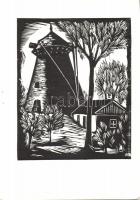 Andruskó Károly (1917-)Bács-Kiskun-megyei műemlék épületek - 24 metszetet tartalmazó füzet 15x22cm