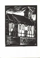 Andruskó Károly (1917-)Bács-Kiskun-megyei műemlék épületek - 24 metszetet tartalmazó füzet 15x22cm