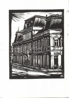 Andruskó Károly (1917-)Bács-Kiskun-megyei műemlék épületek - 24 metszetet tartalmazó füzet 15x22cm