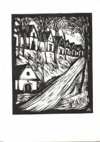 Andruskó Károly (1917-)Bács-Kiskun-megyei műemlék épületek - 24 metszetet tartalmazó füzet 15x22cm