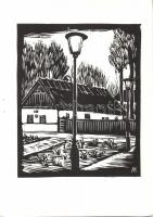 Andruskó Károly (1917-)Bács-Kiskun-megyei műemlék épületek - 24 metszetet tartalmazó füzet 15x22cm