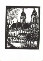 Andruskó Károly (1917-)Bács-Kiskun-megyei műemlék épületek - 24 metszetet tartalmazó füzet 15x22cm