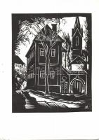 Andruskó Károly (1917-)Bács-Kiskun-megyei műemlék épületek - 24 metszetet tartalmazó füzet 15x22cm