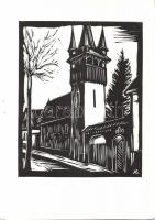 Andruskó Károly (1917-)Bács-Kiskun-megyei műemlék épületek - 24 metszetet tartalmazó füzet 15x22cm