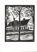 Andruskó Károly (1917-)Bács-Kiskun-megyei műemlék épületek - 24 metszetet tartalmazó füzet 15x22cm