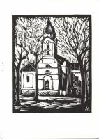 Andruskó Károly (1917-)Bács-Kiskun-megyei műemlék épületek - 24 metszetet tartalmazó füzet 15x22cm