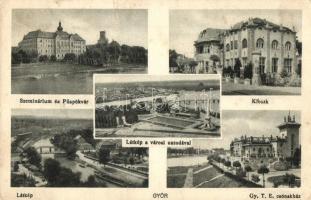 Győr és Pannonhalma - 11 db régi képeslap vegyes minőségben / 11 pre-1945 postcards in mixed conditi...