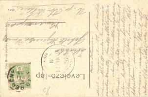 1907 Mezőberény, Evangélikus templom. W. L. (?) 1443. Kiadja Piltz Márton (EK)