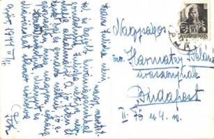 1944 Győr, látkép télen, templom. photo