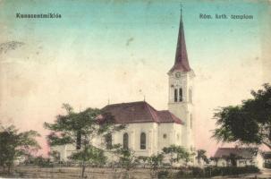 1916 Kunszentmiklós, Római katolikus templom. Bauer Gáspár kiadása (EB)