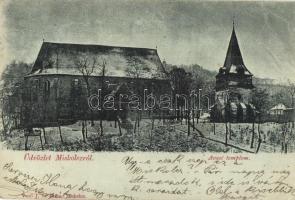 1899 Miskolc, Avasi templom télen. Verő J. és társa kiadása (EB)