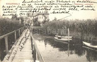 1934 Keszthely, Balatoni csónakda, villa (kis felszíni sérülés / small surface damage)