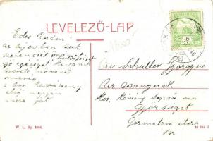 1919 Gyorok, Ghioroc; Nádasdy tér, Arad-Hegyaljai Helyiérdekű Vasút villamos megállója, vasútállomás...