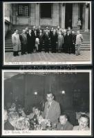 Fekete Zoltán egyetemi tanár 5 db fotója, kartonra ragasztva, feliratozva 13,5×18,5 cm