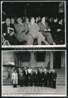 Fekete Zoltán egyetemi tanár 5 db fotója, kartonra ragasztva, feliratozva 13,5×18,5 cm