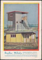 1931 Stadler Mihály Vasárugyár színes reklámlap, hátlapján Kodak fotópályázat reklámmal