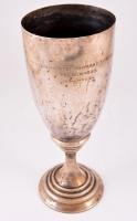 1934 Pestvármegyei Agarász Egyesület ezüst kupa, horpadással 34 cm 680 g