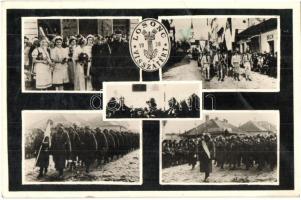 1938 Losonc, Lucenec; bevonulás, honleányok. Kiadja Fenyves Andor / entry of the Hungarian troops, compatriot women