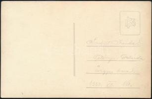 1933 a Tétényi Dalárda vegyes kara, fotólap, hátulján feliraotzva, 9×14 cm