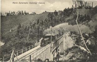 Mariazellerbahn, Beinriegl Viadukt / Mariazell narrow-gauge railway with viaduct, locomotive