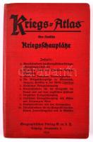 1915 Kriegsatlas, I. Világháborús háborús atlasz + egy korabeli osztrák-olasz határt ábrázoló térkép