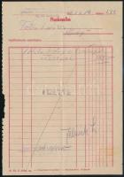 Tóth Lajos vegyeskereskedése, Kiskunlacháza, fotólap, 14×9 cm + számlája