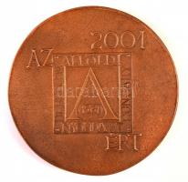 Ligeti Erika (1934-2004) 2001. "Huszár Gál / Alföldi Nyomda Rt." Br emlékérem eredeti dísz...