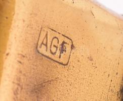 Réz olajozó, jelzett, 13×15 cm