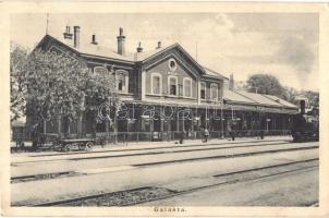 Galánta, Galanta; Vasútállomás, gőzmozdony / Bahnhof / railway station, locomotive (EK)