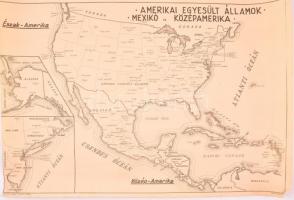 1949 15 db európai vassúti térkép magyar és a környező vasúti pályákkal. Rajzolta Csajági J. 60x43 c...