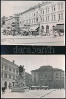 1959 Szegedi városképek, 13 db fotó, hátuljukon feliratozva, 9×13 cm