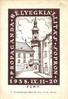 1938 Sopron, Propaganda Bélyegkiállítás + 1938 PROBÉK SOPRON So. Stpl (non pc) (EK)