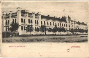 1902 Nyitra, Nitra; Honvéd laktanya / K.u.K. military barracks (Rb)