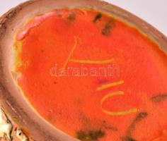 Tófej kermia retro váza 39 cm Jelzett, hibátlan