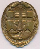 ~1940. "Csapattiszti jelvény" kitüntető jelvény munkadarabja, gyártói jelzés nélkül (52x43...