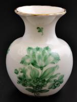Kisméretű Herendi váza. 7 cm. Kézzel festett, jelzett, hibátlan.